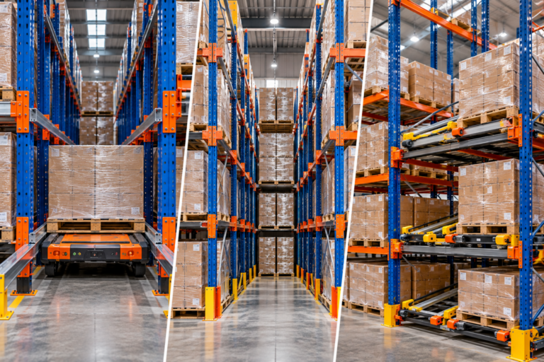 Radio Shuttle vs Drive-In vs Push-Back Racking